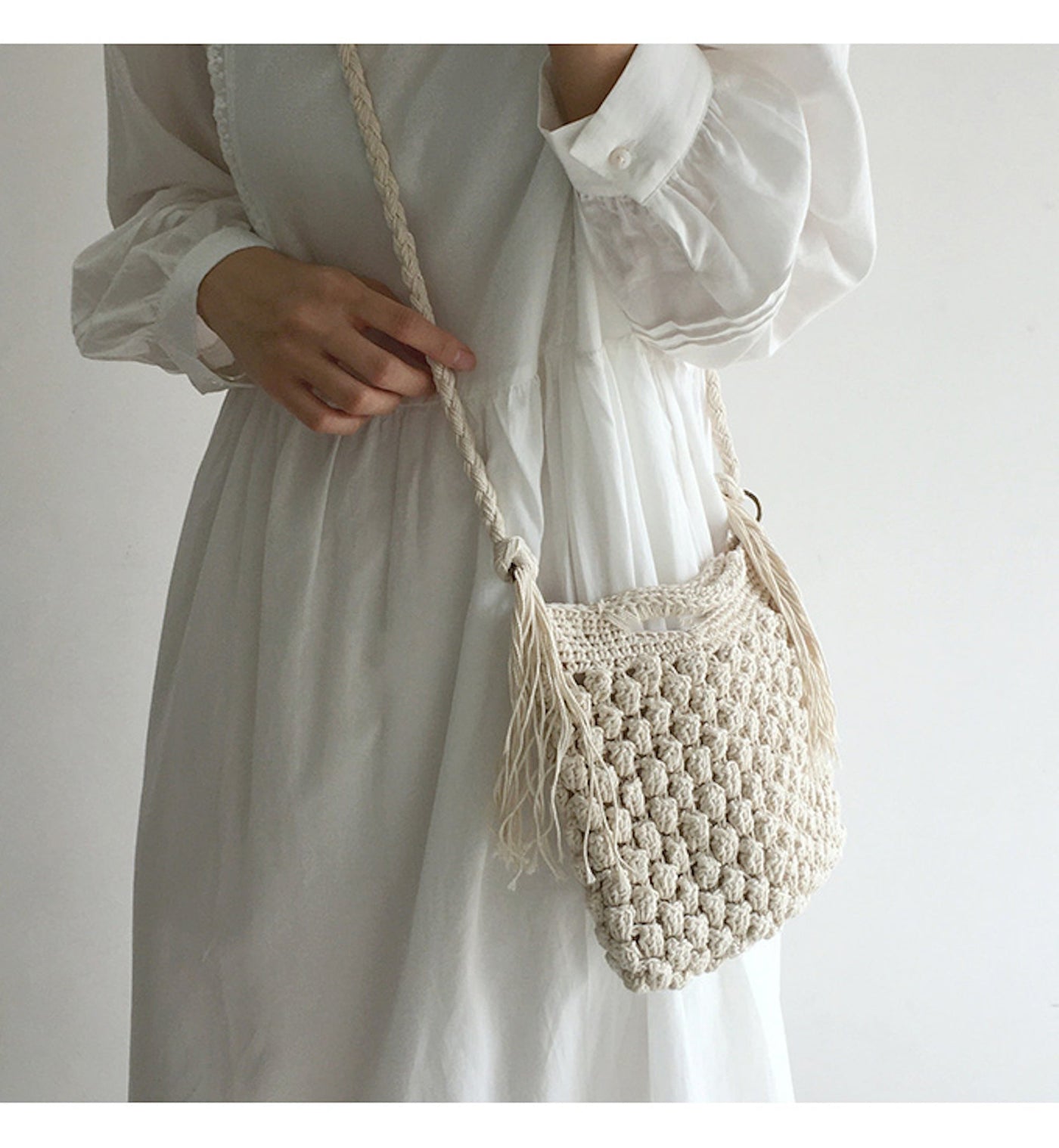 Women’s Natural Cotton Casual Shoulder Bag for Boho Everyday Style & Gifts