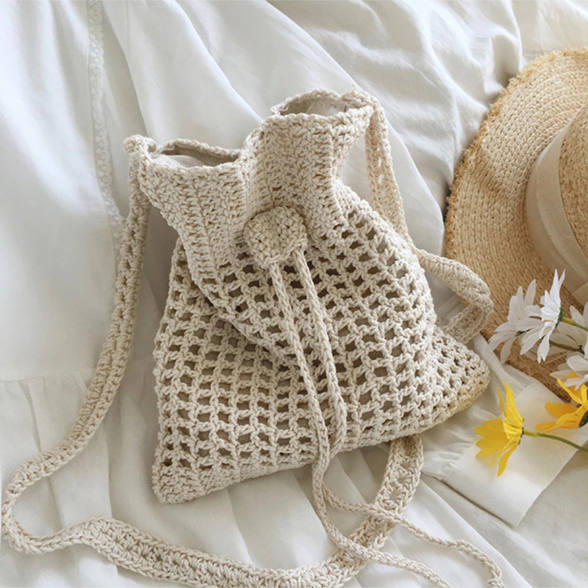 Women’s Handmade Crochet Crossbody Bag for Boho Everyday Style & Gifts