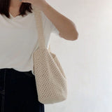 Women’s Retro Style Minimalistic Cotton Bucket Bag for Boho Everyday Style & Gifts