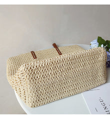 Geflochtene Strohtasche für Damen für Strand, Urlaub & Sommeroutfits