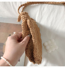 Women’s Mini Cotton Knitted Shoulder Bag Purse for Boho Everyday Style & Gifts