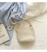 Women’s Small Cotton Knitted Shoulder Bag Purse for Boho Everyday Style & Gifts