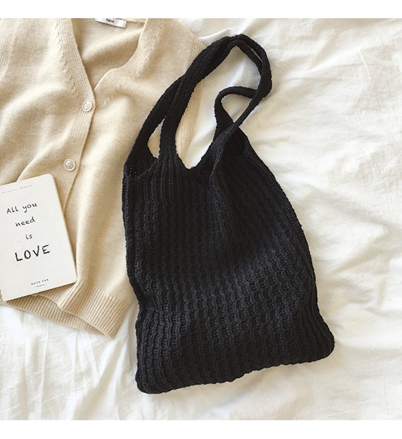 Women’s Retro Twist Cotton Knitted Shoulder Bag for Boho Everyday Style & Gifts