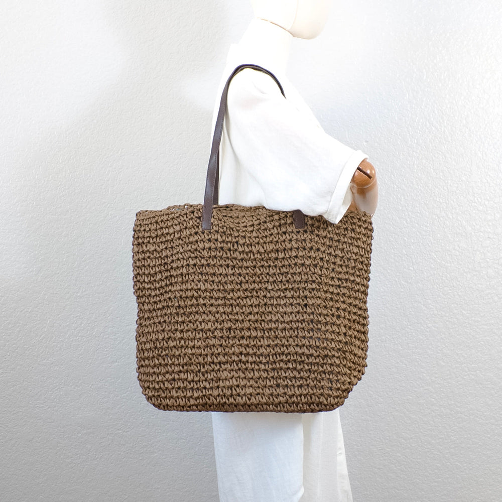 Women’s Large Straw Woven Summer Tote Bag for Beach, Vacation & Summer Outfits