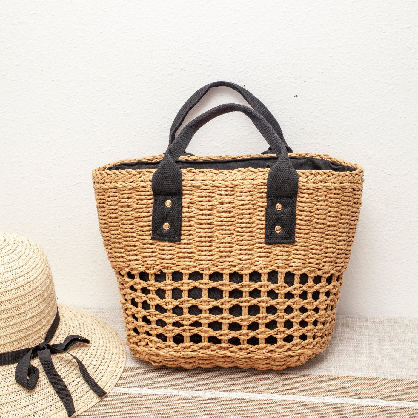Women’s Straw Summer Beach Basket Tote for Beach, Vacation & Summer Outfits