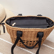 Women’s Straw Summer Beach Basket Tote for Beach, Vacation & Summer Outfits