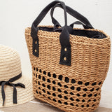 Women’s Straw Summer Beach Basket Tote for Beach, Vacation & Summer Outfits