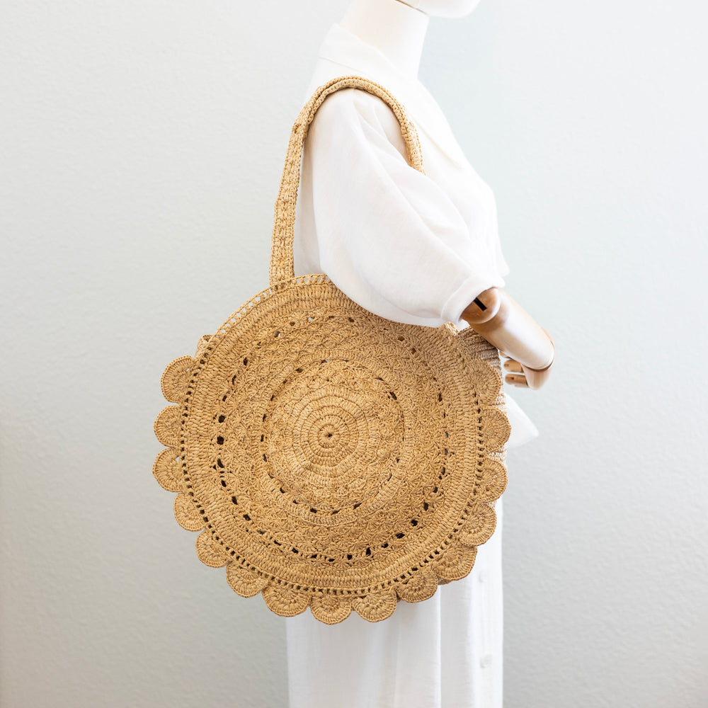 Women’s Soft Raffia Woven Summer Straw Shoulder Bag for Beach, Vacation & Summer Outfits