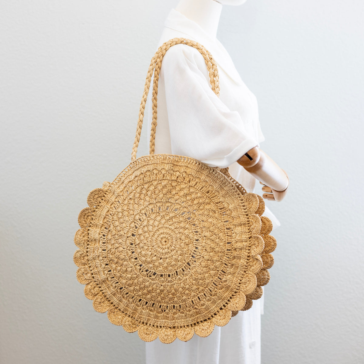 Women’s Soft Raffia Woven Summer Straw Shoulder Bag for Beach, Vacation & Summer Outfits