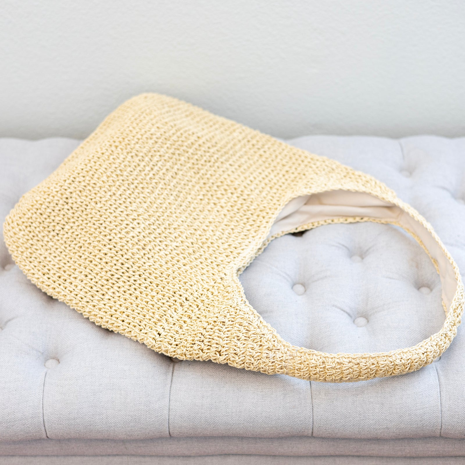 Women’s Simple Straw Woven Shoulder Bag for Beach, Vacation & Summer Outfits