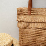 Women’s Large Straw Tote for Beach, Vacation & Summer Outfits