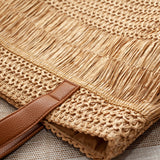 Women’s Large Straw Tote for Beach, Vacation & Summer Outfits