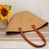 Women’s Straw Summer Basket Tote Bag for Beach, Vacation & Summer Outfits