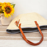 Women’s Straw Summer Basket Tote with Tassel for Beach, Vacation & Summer Outfits