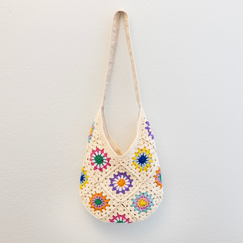 Boho-Häkel-Umhängetasche für den täglichen Boho-Stil & als Geschenk