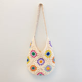 Women’s Boho Crochet Shoulder Bag Purse for Boho Everyday Style & Gifts