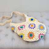 Women’s Boho Crochet Shoulder Bag Purse for Boho Everyday Style & Gifts