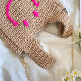 Women’s Handmade Crochet Smiley Bag Purse for Boho Everyday Style & Gifts