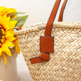 Women’s Straw Handmade Rattan Basket Tote Bag for Beach, Vacation & Summer Outfits