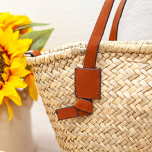 Handgemachte Stroh-Rattankorb-Tragetasche für Strand, Urlaub & Sommer-Outfits für Damen