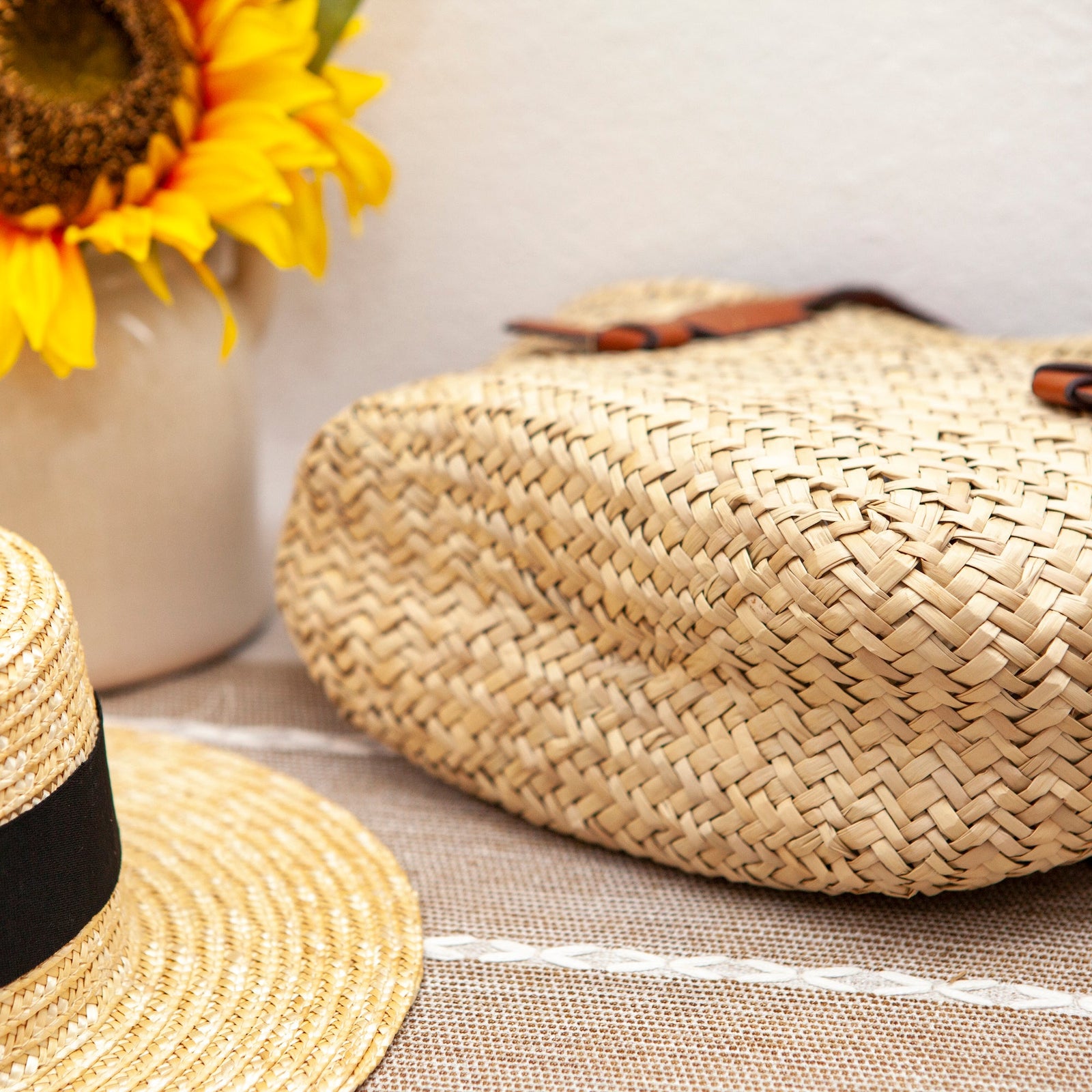 Women’s Straw Handmade Rattan Basket Tote Bag for Beach, Vacation & Summer Outfits
