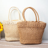 Women’s Straw Basket Beach Tote Bag for Beach, Vacation & Summer Outfits