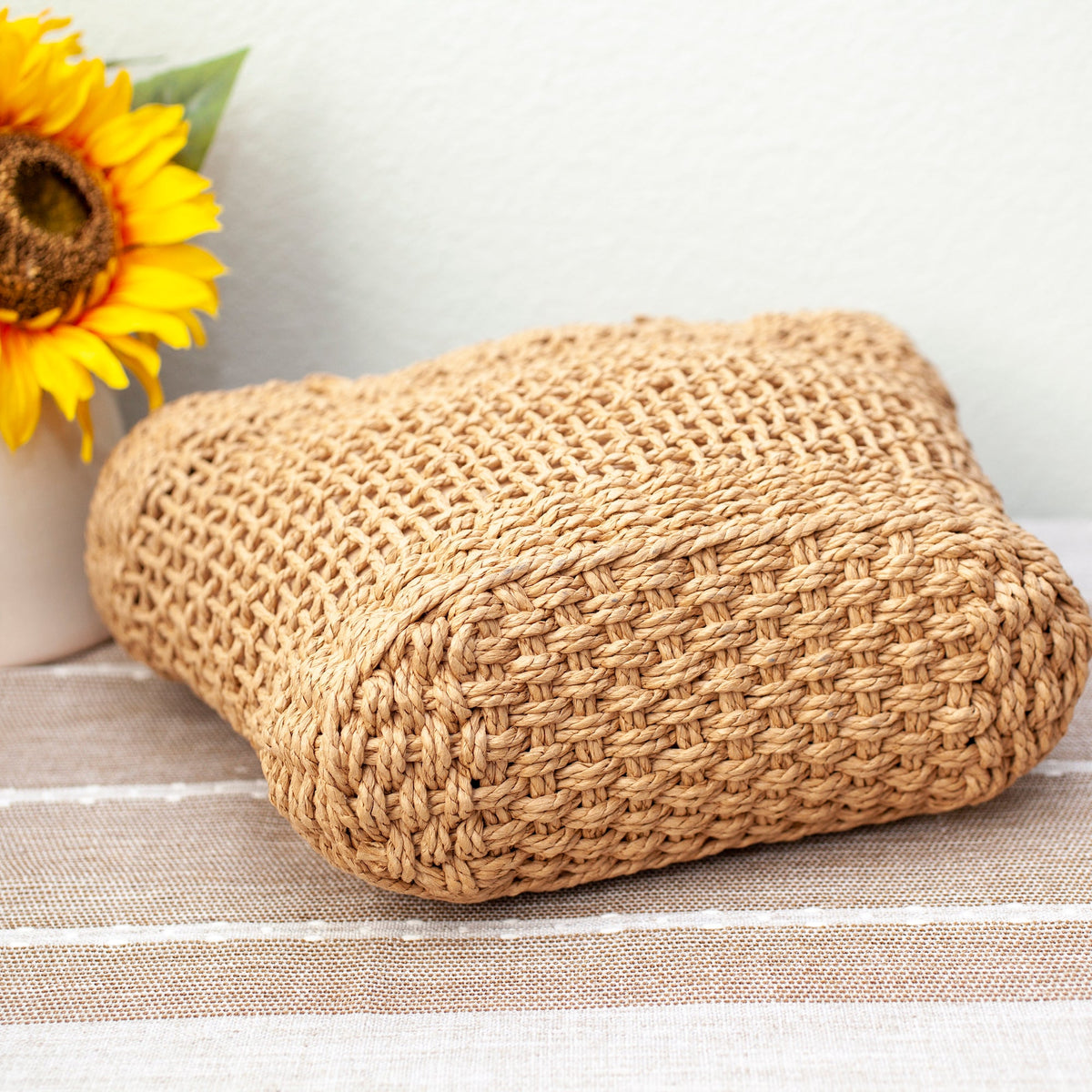 Women’s Straw Basket Beach Tote Bag for Beach, Vacation & Summer Outfits