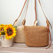 Women’s Straw Woven Crossbody Bag with Tassel for Beach, Vacation & Summer Outfits