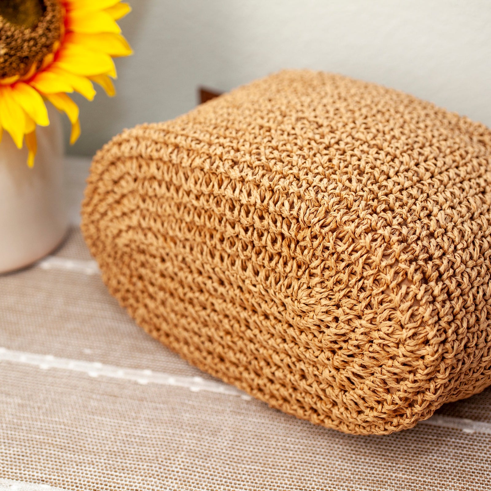 Women’s Straw Woven Crossbody Bag With Tassel Tote Bag for Beach, Vacation & Summer Outfits