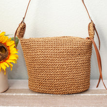 Women’s Straw Woven Crossbody Bag with Tassel for Beach, Vacation & Summer Outfits