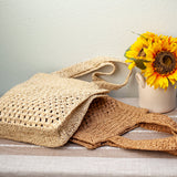 Women’s Straw Woven Summer Tote Bag for Beach, Vacation & Summer Outfits