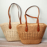 Women’s Straw Basket Tote Bag for Beach, Vacation & Summer Outfits
