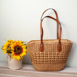 Women’s Straw Basket Tote Bag for Beach, Vacation & Summer Outfits