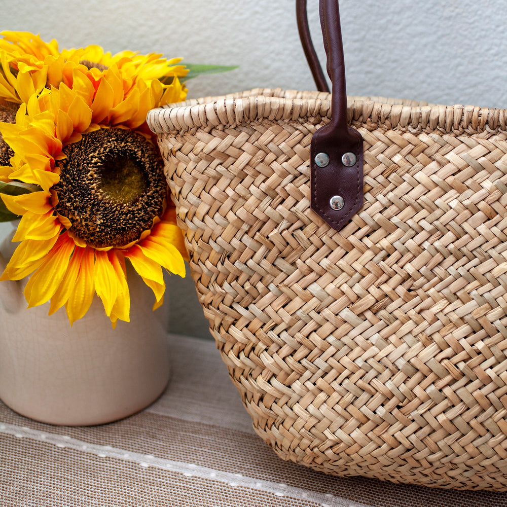 Women’s Straw Basket Beach Tote for Beach, Vacation & Summer Outfits
