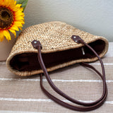 Women’s Straw Basket Beach Tote for Beach, Vacation & Summer Outfits