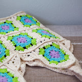Women’s Artsy Knitted Granny Square Tote for Boho Everyday Style & Gifts