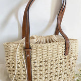 Women’s Straw Market Tote Bag for Beach, Vacation & Summer Outfits