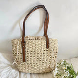 Women’s Straw Market Tote Bag for Beach, Vacation & Summer Outfits