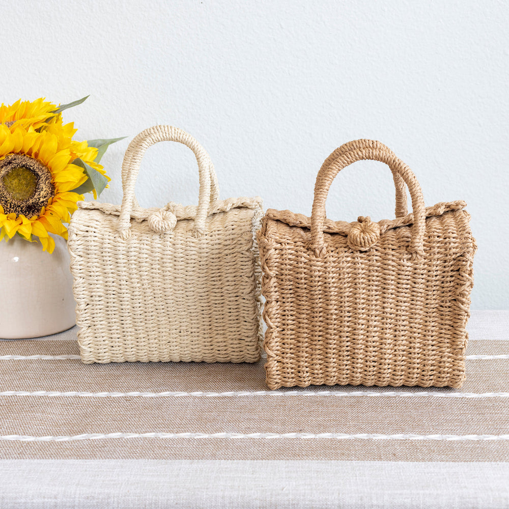 Damen Strand Stroh Gewebte Box Crossbody Tasche Umhängetasche für Strand, Urlaub & Sommeroutfits