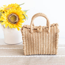 Damen Strand Stroh Gewebte Box Crossbody Tasche Umhängetasche für Strand, Urlaub & Sommeroutfits