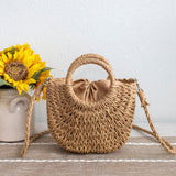 Women’s Summer Straw Basket Bag Tote Bag for Beach, Vacation & Summer Outfits