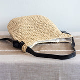 Women’s Simple Straw Woven Shoulder Bag for Beach, Vacation & Summer Outfits