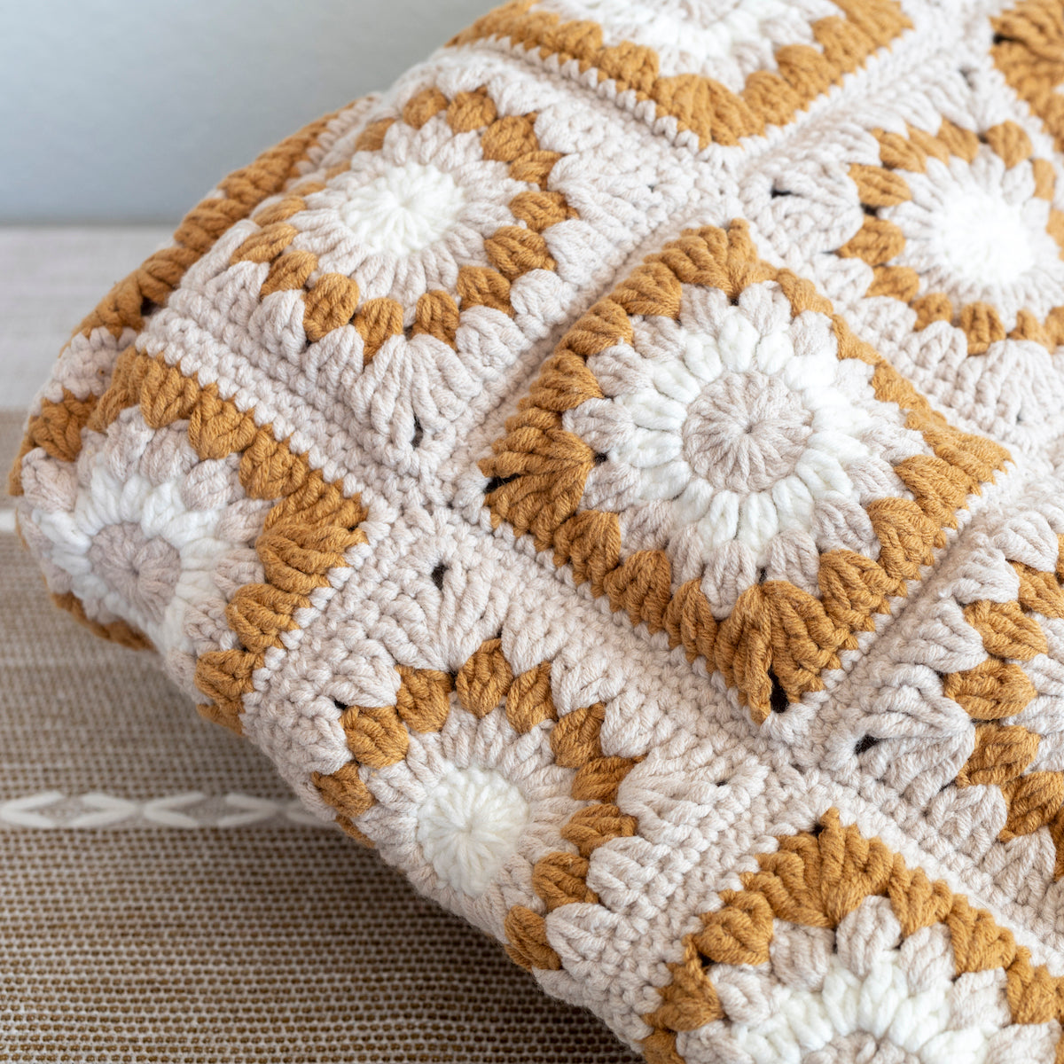 Women’s Handmade Crochet Granny Square Shoulder Bag Purse for Boho Everyday Style & Gifts