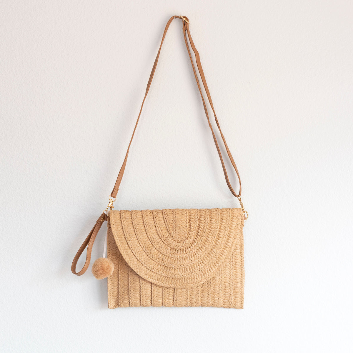 Women’s Straw Woven Shoulder Purse Clutch Handbag for Beach, Vacation & Summer Outfits