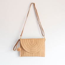 Damen Stroh-Geflochtene Schultertasche/Clutch für Strand, Urlaub & Sommer-Outfits