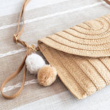 Women’s Straw Woven Shoulder Purse Clutch Handbag for Beach, Vacation & Summer Outfits