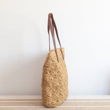 Women’s Straw Woven Summer Bag with Floral Designs Tote Bag for Beach, Vacation & Summer Outfits