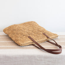 Women’s Straw Woven Summer Bag with Floral Designs Tote Bag for Beach, Vacation & Summer Outfits