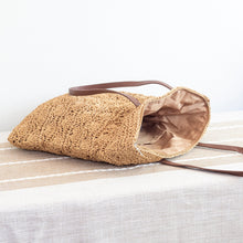 Women’s Straw Woven Summer Bag with Floral Designs Tote Bag for Beach, Vacation & Summer Outfits