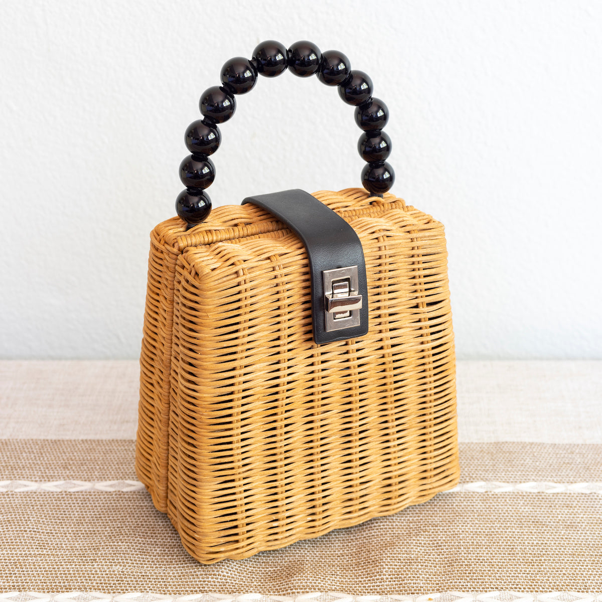 Straw Rustic Chic Women's Hand Woven Rattan Weave Basket Bag Tote Bag for Beach, Vacation & Summer Outfits